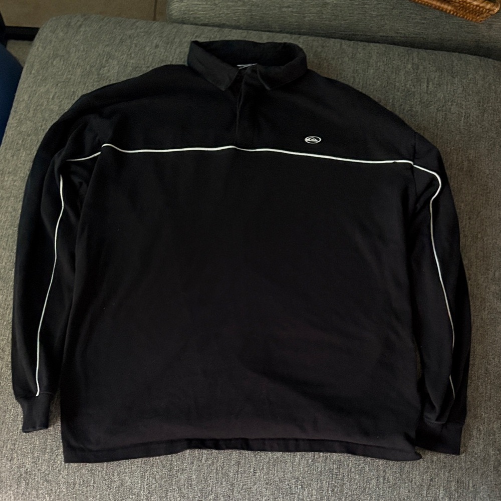 Quiksilver 90s style Saturn/mercury rugby shirt